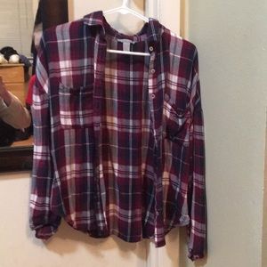 Charlotte Russe plaid top